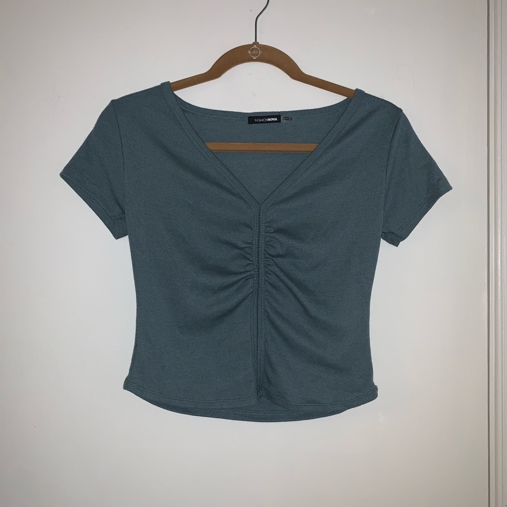 Olive Green Crop Top